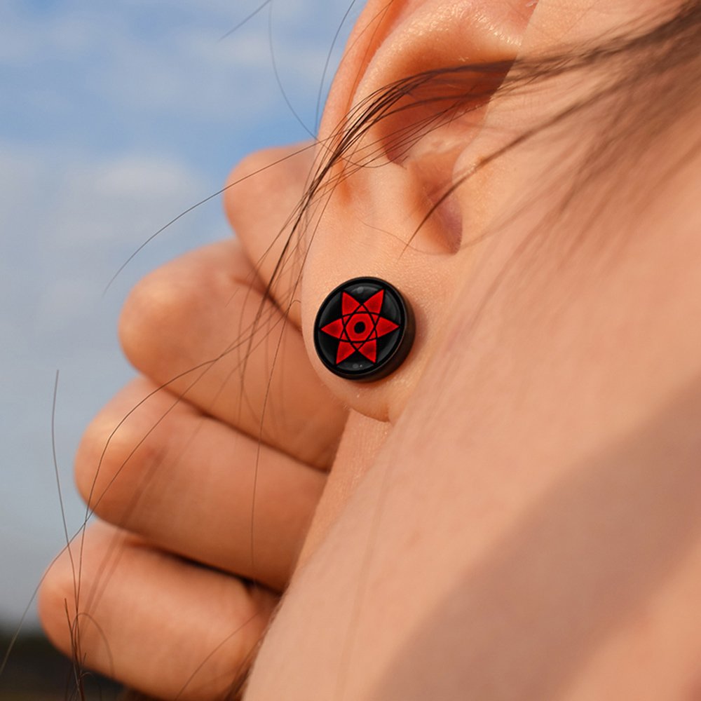Men Accessories Earrings - Anime uzumaki naruto brincos acessórios uchiha