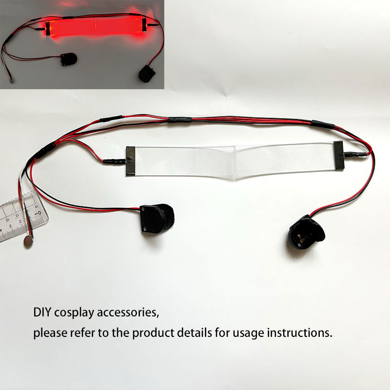 X Men Accessories - Vermelho flexível dobrável diy led olhos