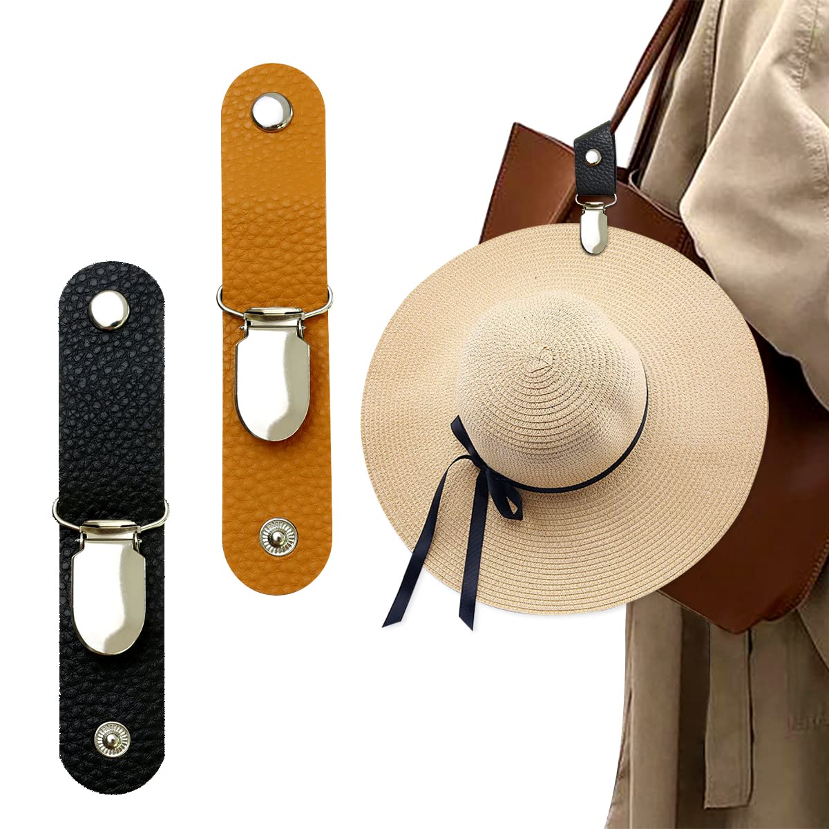 Men'S Accessories Holder - Clipe de Chapéu em Couro PU