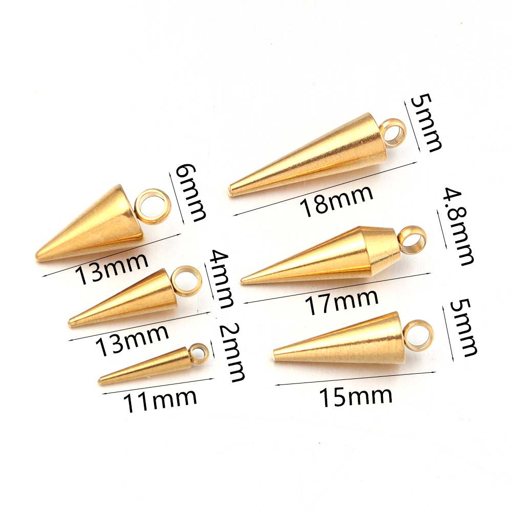 10 pçs de aço inoxidável cone  - Men Accessories Earrings avaliação e preço