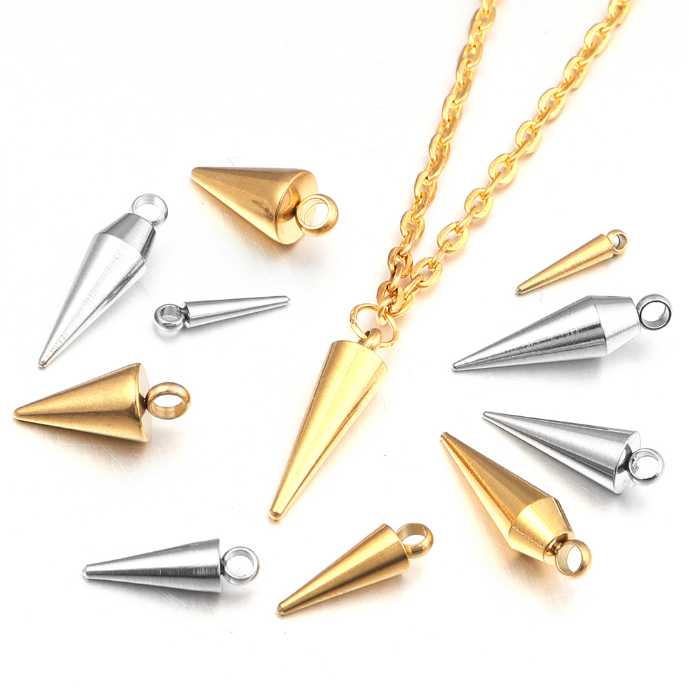10 pçs de aço inoxidável cone  - Men Accessories Earrings avaliação e preço