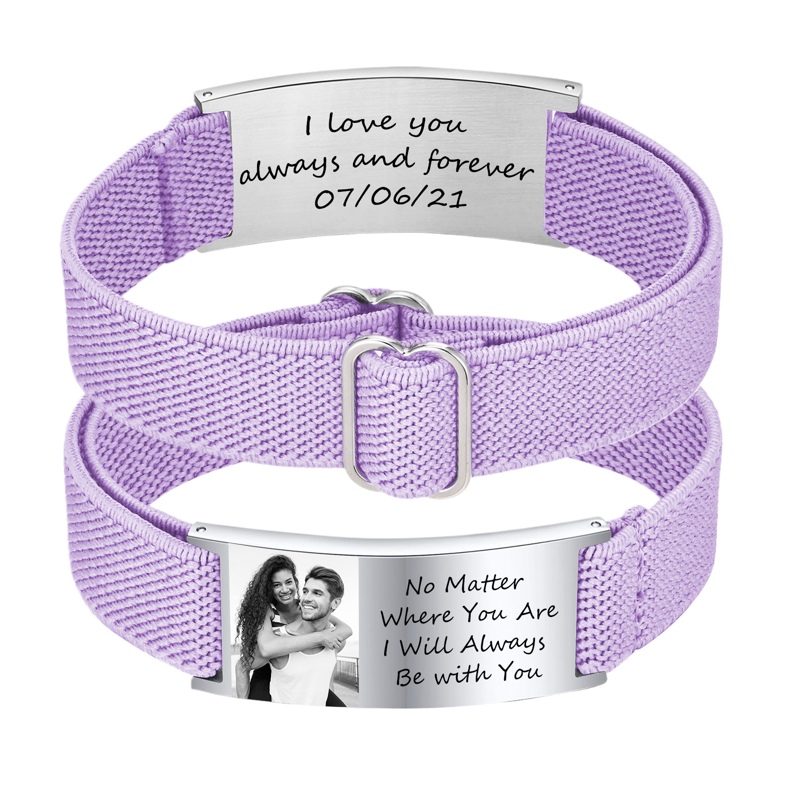 Pulseira elástica com foto per - Men'S Accessories Jewelry Bracelet avaliação e preço