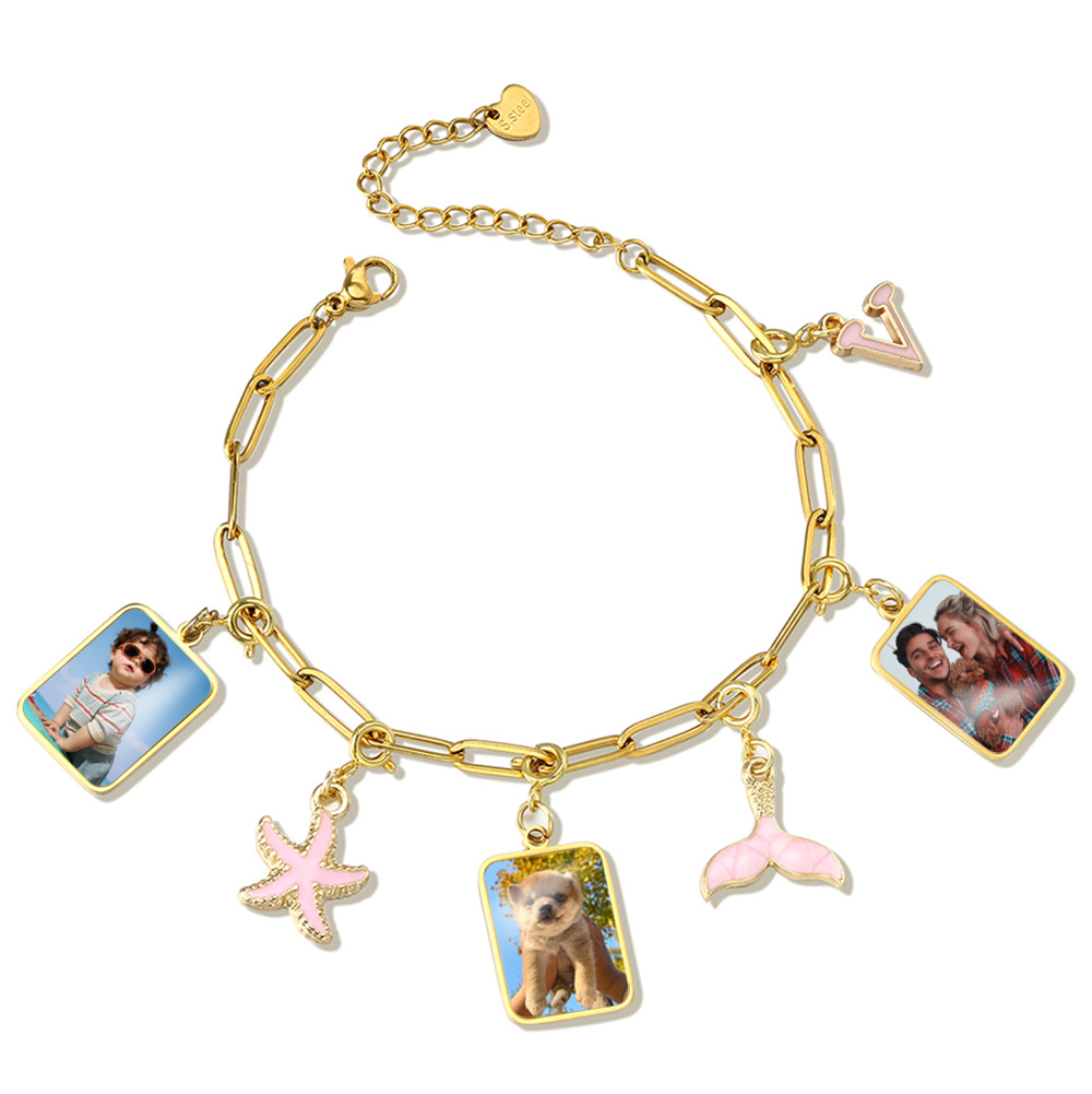 Personalizado foto carta bande - Men'S Accessories Jewelry Bracelet avaliação e preço