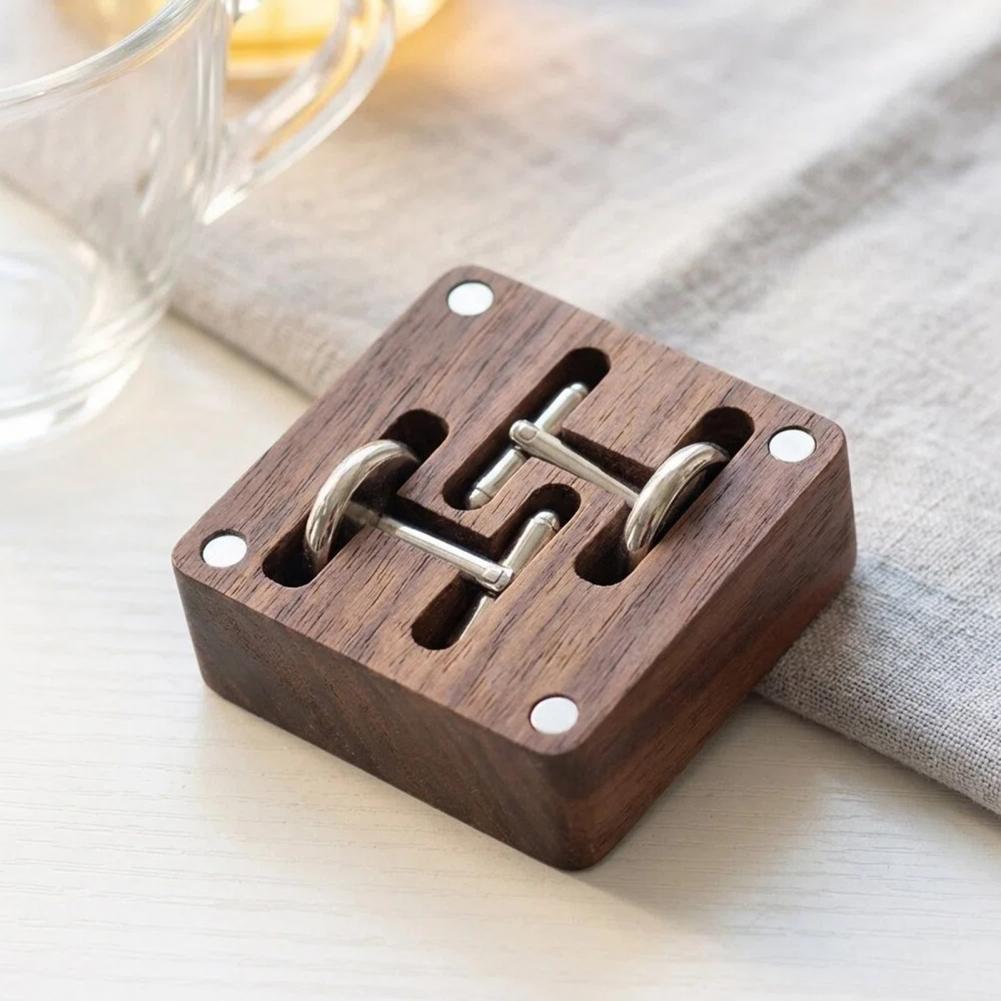 Caixa de Abotoaduras em Madeir - Cufflink Box Set avaliação e preço