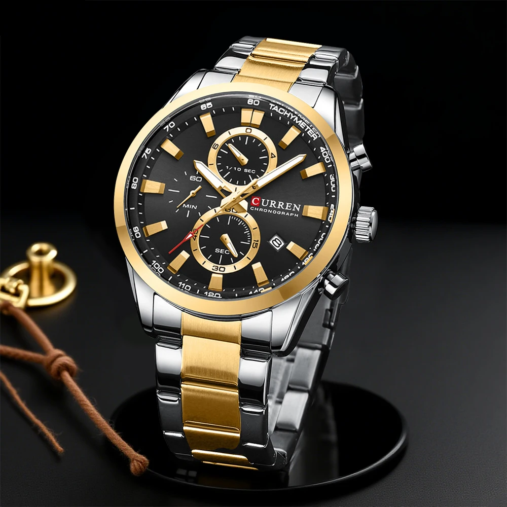 CURREN Casual Quartz Chrono Sp - Men'S Accessories Jewelry Bracelet avaliação e preço
