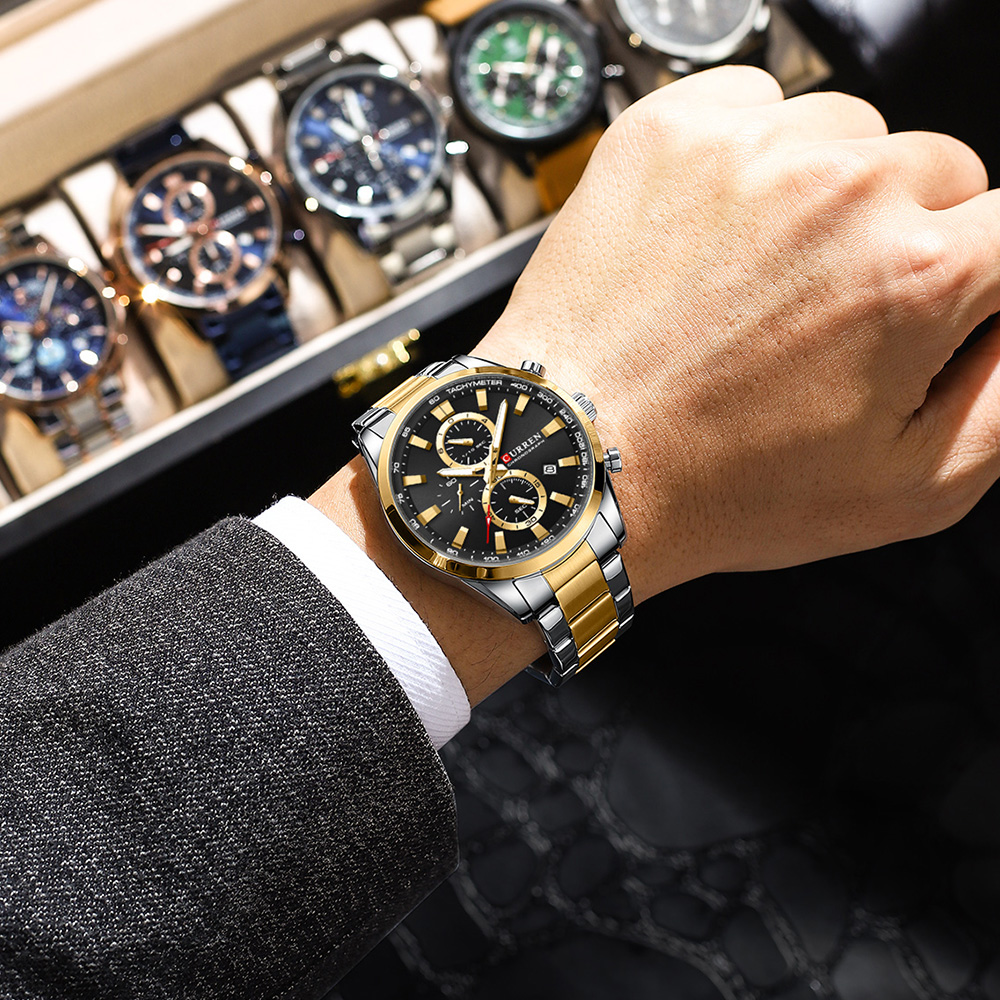 CURREN Casual Quartz Chrono Sp - Men'S Accessories Jewelry Bracelet avaliação e preço