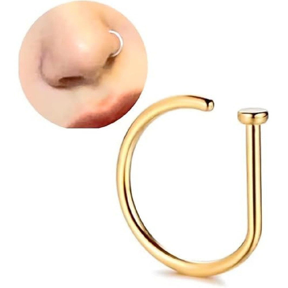 Pacote com 4 Anéis de Nariz Fa - Men Accessories Earrings avaliação e preço