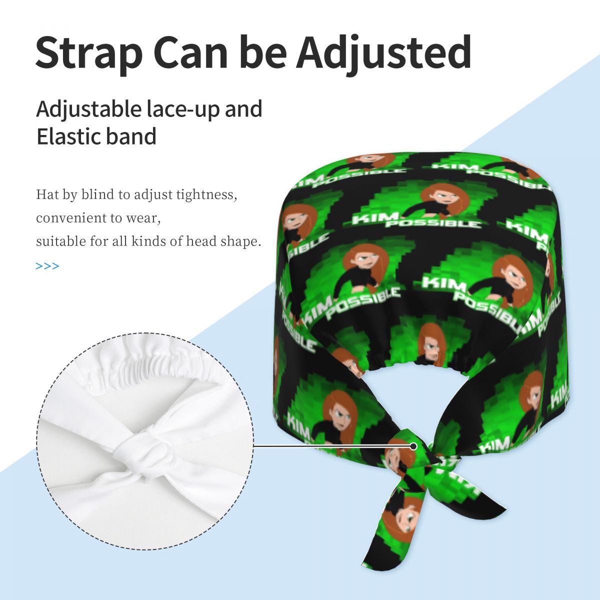Touca Cirúrgica Verde Anime Ki - Men'S Accessories Designer avaliação e preço
